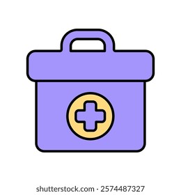 Icon a MEDICAL KIT, isolated against a clean background.