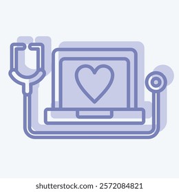 Icon Medical Service. related to Dropshipping symbol. two tone style. design editable