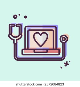 Icon Medical Service. related to Dropshipping symbol. MBE style. design editable