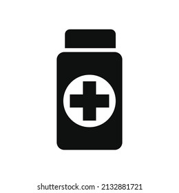 Icono de diseño plano vectorial de medicina