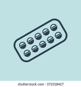 Icon of Medicines. EPS-10.