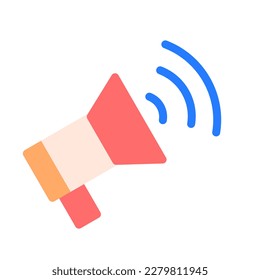 Icon Megaphone Marketing. editable file and color, vector icon illustration