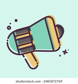 Icon Megaphone. related to Office symbol. MBE style. simple design illustration
