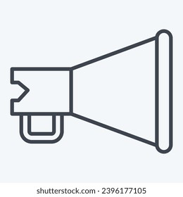 Icon Megaphone. related to Theatre Gradient symbol. line style. simple design editable. simple illustration