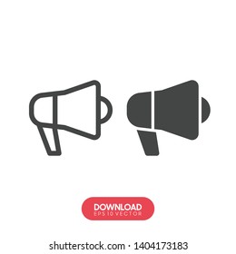 Icon megaphone Single Icon Graphic Design - Vector