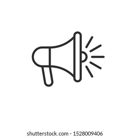 Icon megaphone. Single Icon. Graphic Design.
