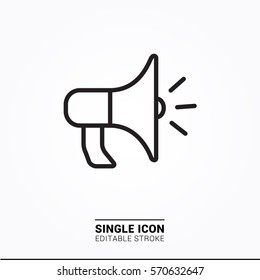 Icon megaphone Single Icon Graphic Design