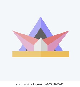 Icon Memorial. related to South Africa symbol. flat style. simple design illustration