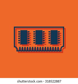 icon of memory chip