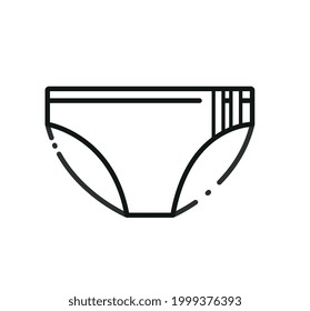 Icon Of Men's Swim Trunks For Swimming In The Beach