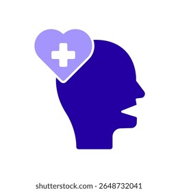 Icon a mental health, isolated against a clean background.