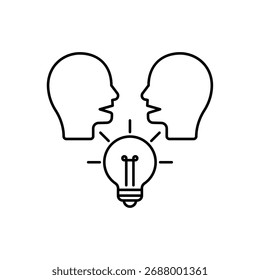 Icono de una eficacia de tutoría, aislado contra un fondo limpio.