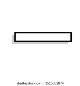 icon menu single line simple