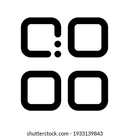 Menú de iconos con esquema de estilo