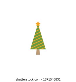Vector de diseño navideño de Icon Merry