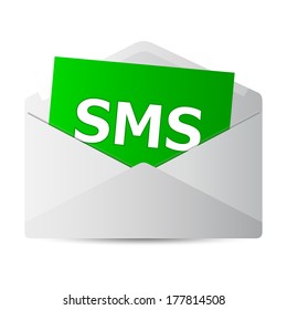 icon message 2d on white background