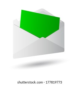 icon message 3d on white background