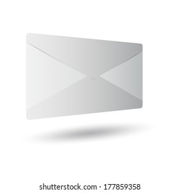 icon message 3d on white background