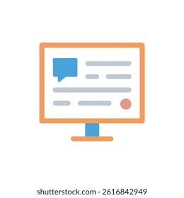 An icon for message boards.