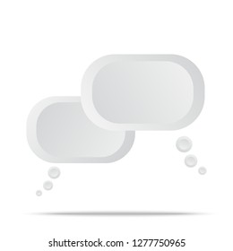 icon message chat design with long distance communication