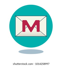 icon of the message, mail 8 EPS