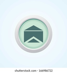 Icon of Message on Button. Eps-10.