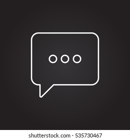 Icon of message on gray background. All elements envelope or message for web design and decoration of greeting cards.


