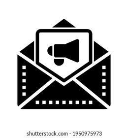 Icon Message With Style Glyph 