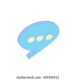 icon message. volumetric social network symbols.  