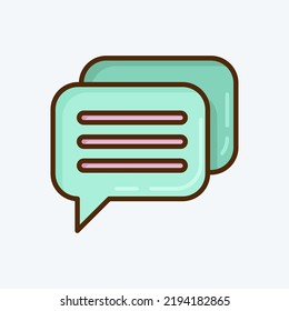 Icon Messages. suitable for Branding symbol. flat style. simple design editable. design template vector. simple illustration