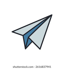 An icon for messaging with paper airplanes.