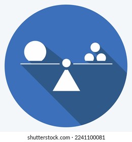 Icon Meta Learning. related to Machine Learning symbol. long shadow style. simple design editable. simple illustration. simple vector icons