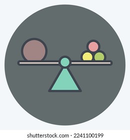 Icon Meta Learning. related to Machine Learning symbol. color mate style. simple design editable. simple illustration. simple vector icons