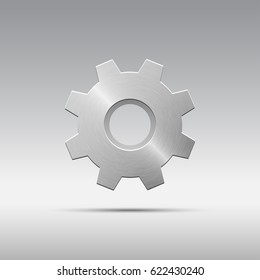 Icon metal gear with cogs