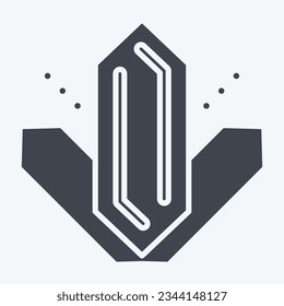 Icon Methamphetamine. related to Addiction Dictionary symbol. glyph style. simple design editable. simple illustration