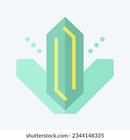 Icono Metanfetamina. relacionado con el símbolo del diccionario de adicciones. estilo plano. diseño simple editable. ilustración simple