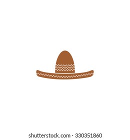 Icon of Mexican sombrero hat.