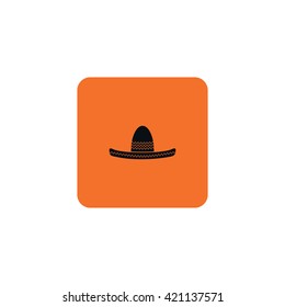 Icon of Mexican sombrero hat.