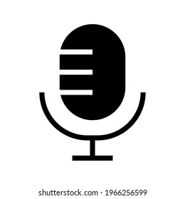 Icon Mic With Style Glyph