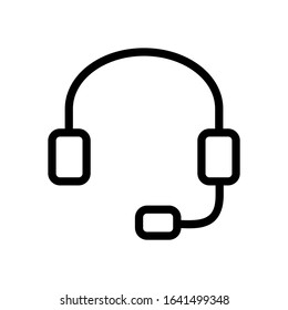 icon mic. Mic icon with trendy style lines. vector illustration