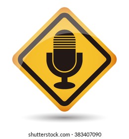 Icon mic vector