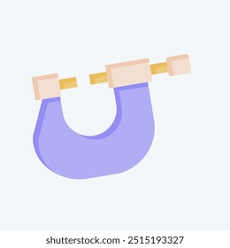 Icon Micro Meter. related to Measuring symbol. flat style. simple illustration