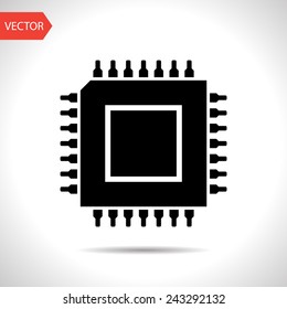 Icon Of Microchip