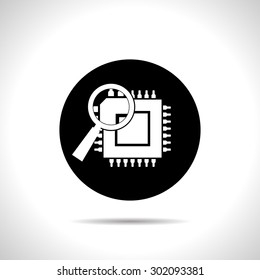 icon of microchip discover