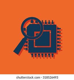 icon of microchip discover
