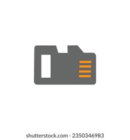 icon microchip illustration design trendy
