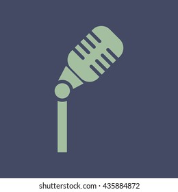 Icon of Microphone. Eps-10.