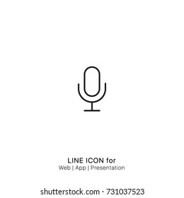Icon Microphone graphic design single icon vector