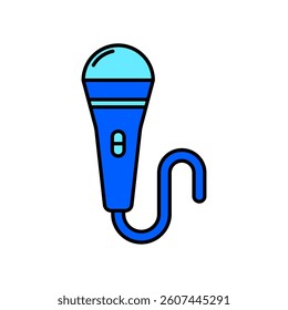 Icon a microphone, isolated against a clean background.