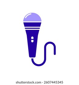 Icon a microphone, isolated against a clean background.